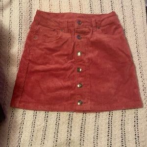 Girls corduroy pink skirt
